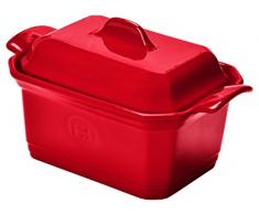 Emile Henry EH349706 Fuente para Foie Gras, cerámica, 19 x 12 x 7,3 cm, Granate
