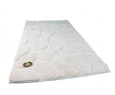 Gözze 1032-13-060100 - Alfombra para baño, diseño de Piedras, Microfibra de poliéster, Naturaleza, 60 x 100 cm