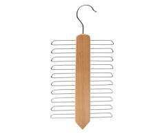 IPEA Corbatero Percha Corbatas de Armario de Madera con 20 Barras - Porta Corbatas de diseño mÃnimo - Percha de Armario para Colgar Cinturones, Bufandas, Accesorios - Gancho Giratorio