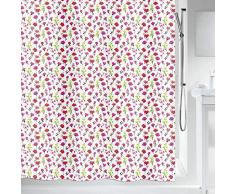 Spirella, Rosa colección Mille Fleurs, Cortina de Ducha Textil 180 x 200, 100% Polyester, Tela, x cm
