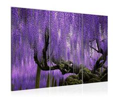 Runa Art 209031b - Cuadro de pared (120 x 80 cm, lienzo de fieltro, formato XXL, 3 piezas, fabricado en Alemania, listo para colgar), diseÃ±o de Ã¡rbol