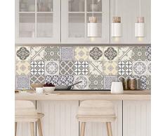 Ambiance-Live Adhesivos para la Pared Que imitan baldosines de Cemento, 15 x 15 cm, Lote de 9 Unidades