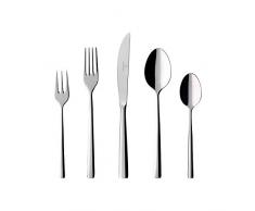 Villeroy & Boch - Juego de cubiertos Piemont de 30 piezas, juego de cubiertos de acero inoxidable de alta calidad para hasta 6 personas, pulidos, aptos para lavavajillas, elegancia sencilla