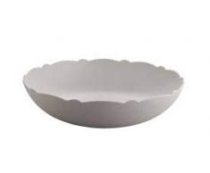 Alessi Dressed en Plein Air MW72 / 38 WG - Ensaladera de Diseño con Decoración en Relieve, Melamina, Gris Claro