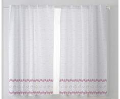 Cardenal Textil Tamara Cortina Cocina Visillo, Tela, Morado, Pack 2 100 x 140 cm