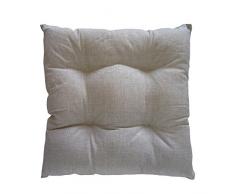 COTTON & COLOR CBF3175 - Funda para Silla, algodón, Color Crema, 40 x 40 x 5 cm