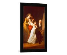  â FotografÃa enmarcada de Johann Friedrich August pata de mesa Joh.Friedr.AUG.Familia de pata de mesa, imagen, de impresión en alta calidad handgefertigten imágenes de marco, 40 x 60 cm), color negro mate