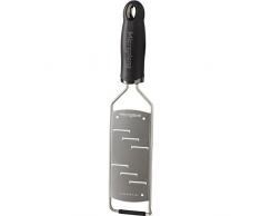 Microplane Serie Gourmet Rallador Tiras Largas, Acero Inoxidable, Negro, 35.90x6.41x1.92 cm