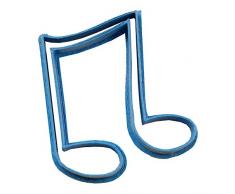 Cuticuter Formas Nota Musical 1 Cortador de Galletas, Azul, 8x7x1.5 cm