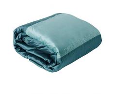Eurofirany - Manta de Terciopelo para Cama (220 x 240 cm), Color Turquesa