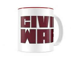 SD toys Marvel Taza Civil War, CerÃ¡mica, Blanco, 12 cm