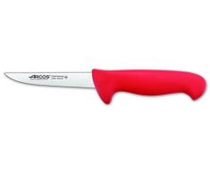 Arcos Cuchillo deshuesador 5 pulgadas con Hoja Acero Inoxidable Nitrum 130 mm, Cuchillo carnicero profesional para cortar huesos carne, Mango ergonÃ³mico polipropileno, Serie 2900, Color rojo
