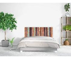 Cabecero Cama PVC ImpresiÃ³n Digital | ImitaciÃ³n Madera Vieja Vertical 100 x 100 cm | Cabecero Original y EconÃ³mico