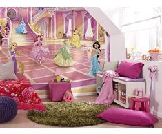 Komar Disney Fototapete Von Princess GLITZERPARTY Prinzessin, Tapete, Kinder, Wand, Kinderzimmer, Dekoration-8-4107 Papel Pintado con fotografÃ­a, carbÃ³n, GrÃ¶Ãe: 368 x 254 cm (Breite x HÃ¶he), 8 Teile