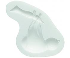 silikomart 71.359.00.0096 - Molde para Fondant SLK 266 CigÃ¼eÃ±a Silicona Blanco