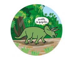 Petit Jour Paris - Plato de postre Dinosaurios Triceratops - Perfecto para el postre