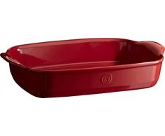 Emile Henry Fuente de cerámica Rectangular para Horno, cerámica, Grand Cru, 42 x 27 x 9 cm