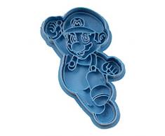Cuticuter Bros Cortador de Galletas, DiseÃ±o Mario, Azul, 8x7x1.5 cm