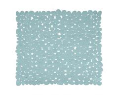 MSV 140886 - Alfombrilla de PVC para Ducha, diseÃ±o de guijarros (53 x 53 x 0,1 cm), Color Gris