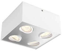 Philips myLiving 4 focos LED blancos, luz blanca cÃ¡lida, iluminaciÃ³n interior