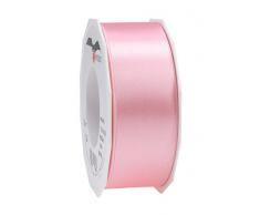 C.E, pattberg präsent 40 mm 25 m de cinta de doble cara de satén, de color rosa claro