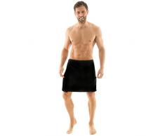 Toalla para sauna Celinatex para hombre con diseÃ±o de forro polar, con cierre de velcro, una bolsa, mÃ¡s fÃ¡cil de falda escocesa, MÃ¡laga, confortable, suave, muy cÃ³modo de usar y cÃ³modo de llevar de toalla, poliÃ©ster,