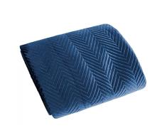Eurofirany Glamour-Colcha (200 x 220 cm, 170 x 210 cm, 70 x 160 cm), Color, Tela, SofÃ­a Azul Oscuro