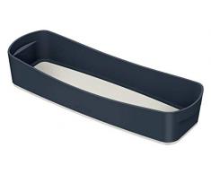 Leitz Cosy Cajas de almacenaje, Poliestireno (PS), Terciopelo Gris, 307 x 55 x 105 mm