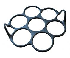 patisse 19233 Starflex - Molde de Silicona para 7 Mini Tortitas (23 x 7 x 5 cm), Color Negro