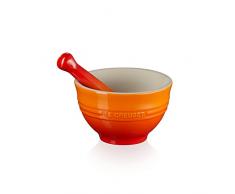 Le Creuset Mortero y pistilo de cerÃ¡mica de gres, diÃ¡metro 11.5 cm, 360 g, 300 ml, Volcanico, 81209300900003