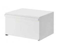 YAMAZAKI Caja de Pan para el hogar-Soporte encimera de Cocina | Acero | Almacenamiento de Alimentos, White