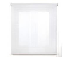 Blindecor Belmont estor enrollable tejido translúcido brillante - Blanco, 120 x 180 cm (Ancho por Alto). Tamaño de la Tela 117 x 175 cm. Estores para ventanas
