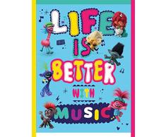 Trolls World Tour WDC12241 (Life Is Better with Music) - Lienzo Impreso, 30 x 40 x 3,8 cm, Multicolor