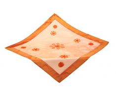 Bellanda 2075 â 85 x 85 rectangular Mantel, 50% poliamida, 50% poliéster, naranja, 85 x 85 x 0.50 cm