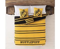 BELUM | Manta Harry Potter, Manta Jaquard 180x260 Hufflepuff House, Manta para Sofa Harry Potter, Manta para Cama Harry Potter, Manta Todo Tipo de usos Harrry Potter