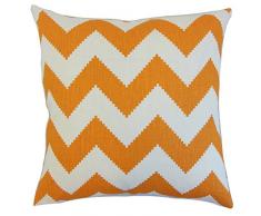 La Almohada Collection Maillol Zigzag - Funda para cojín, Color Naranja