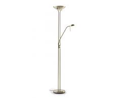 Els Banys Lámpara pie Disk LED, 20 W, Oro Viejo, 180 cm altura, 400