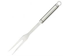 KitchenCraft Tenedor Profesional para Trinchar Carne con Mango Ergonómico de Acero Inoxidable, 31 cm - Plateado