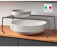 Metaltex Lava Estante, Negro, 47x23x15