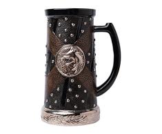 Grupo Erik Jarra The Witcher - 750ml, Taza medieval - de cerveza - decoración - Producto con licencia oficial (JAR001)