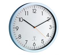 TFA Dostmann 60.3517.55 - Reloj de Pared (AA, 1,5 V, Azul, Aluminio, Vidrio, 45 mm)