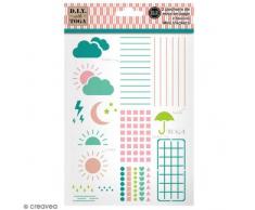 D.i.y with Toga Trackers plantillas Bullet agenda, plástico, blanco, 15 x 20 cm