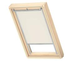Original VELUX Cortina de Oscurecimiento para Ventanas de Techo 104, Beige con guÃ­a Lateral Gris