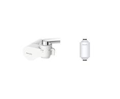 Philips AWP3754 X-Guard Filtro de agua para grifo, filtro de agua potable para grifos, ultrafiltraciÃ³n & AWP175 Cartucho de filtro de repuesto para filtro de regadera Philips AWP1775