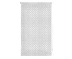 Blindecor - Estor Enrollable, Tela , Gris con motas blancas , 100 x 180 cm