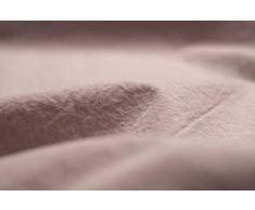 L1NK STUDIO Funda Almohada Cama de 90 cm (45X110cm) 100% algodón (Percal 200 Hilos) Smokey Pink