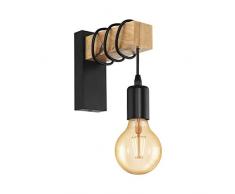 EGLO Townshend 95499 - Lámpara colgante de madera (E27, 6 luces)