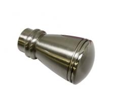 Gardinia 10011166 Siro - Terminal para Barra de Cortina de 20 mm, Acabado de Acero Inoxidable
