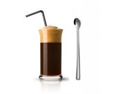 Topkapi Monaco Copas de cafÃ© Helado, Cristal y Acero Inoxidable~30 cl (300 ml) + LÃ¶ffel