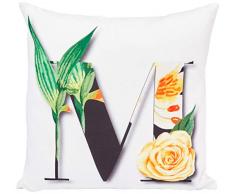 Lulu Home - Funda de Almohada, Multicolor, 45 x 45 cm